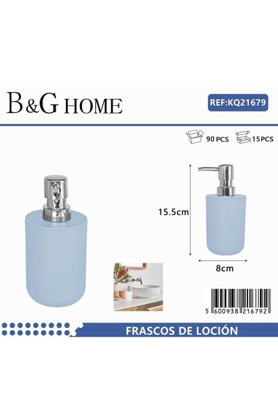 Tradesor Θήκες κρεμοσάπουνου Dispenser πλαστικές - Σετ 5pcs - Light Blue - 21679