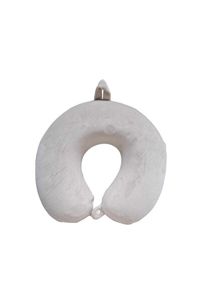 Tradesor Μαξιλάρι αυχένα ταξιδίου - Memory Foam - 718882 - Beige