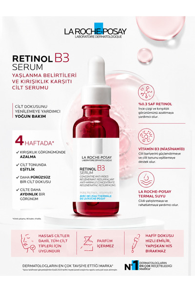 La Roche Posay B3 Anti-Aging Face Serum 30 ml |   Care That Helps Reduce the ...