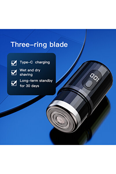 choice2 black Electric Shaver For Men Capsule Design Travel Home Use Electric...