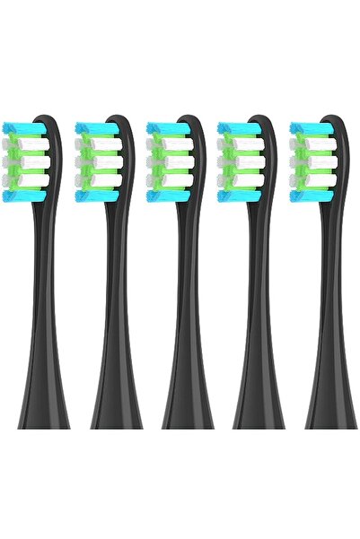 Choice3 5 black 5pcs Replacement Brush Heads Compatible with Oclean Toothbrus...