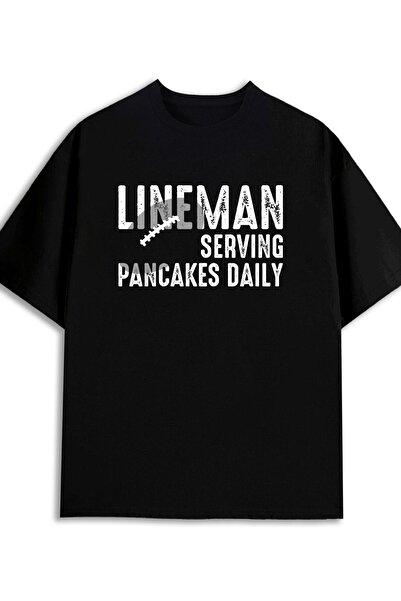 NOURAM تيشيرتات يومية للنساء بتصميم Lineman Pancakes، متوفرة بإصدار محدود. هذ...