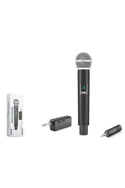HADRON HDX2801 Kablosuz UHF El Mikrofonu 6.35 mm Siyah