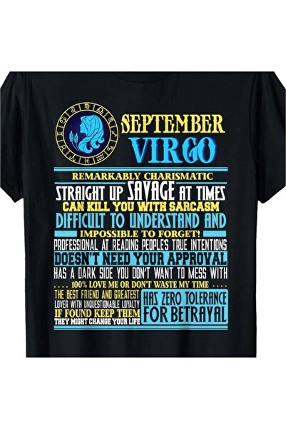 2mcup Men's September Gemini T-shirt-Funny Constellation Symbol Humor, Cotton...