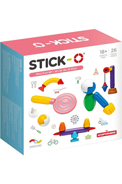 Generic Brand Set de joc de rol magnetic Stick-O pentru construcții, pentru c...