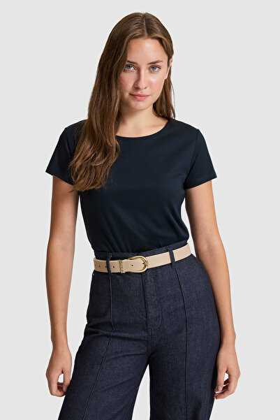 U.S. Polo Assn. Women's Dark Crew Neck Basic T-Shirt 50324939-Vr100
