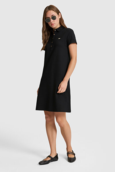 U.S. Polo Assn. Women's Black Knitted Dress 50323538-Vr046