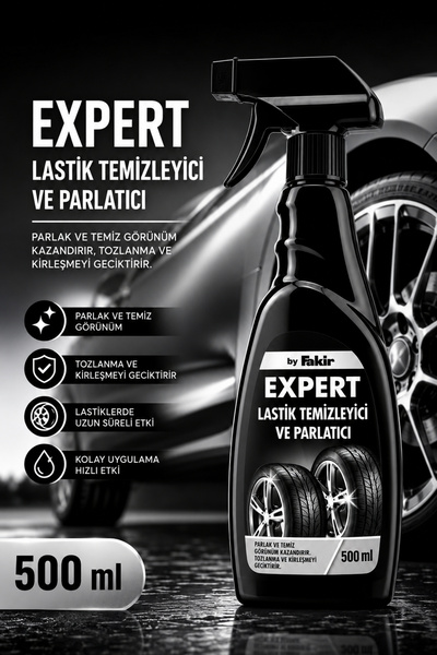 Expert by Fakir Expert Lastik Temizleyici ve Parlatıcı - 500ml - Uv Koruyucu,...