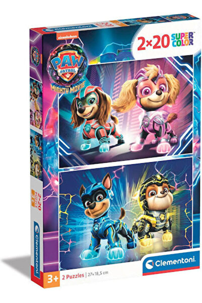 CLEMENTONI Super Color Nickelodeon Paw Patrol Filmul Puternic 2x20 Bucăți