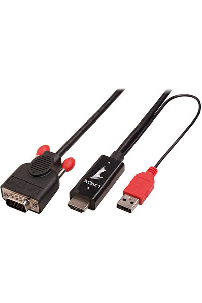 LİNDY Convertor VGA / HDMI tată la VGA / HDMI mamă 1 buc. 41457
