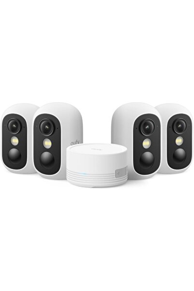 Eufy Security Wireless C35 Eufy Cam Outdoor/Indoor Surveillance Camera, Magne...