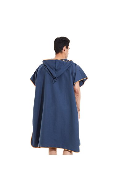 Choice3 90x110cm Navy Surf Poncho Towel Poncho Quick-Dry Towel Hoodie Microfi...