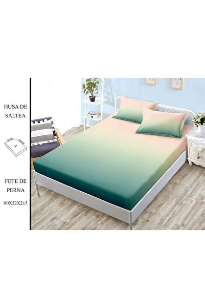 naniland.ro Husă de Pat Finet 2 Persoane 3 Piese cu Elastic 180x200 cm, Model...