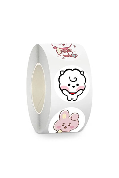 Choice1 B-500PCS 500PCS BT21 Roll Stickers Cute Cartoon Stickers K-pop Idol M...