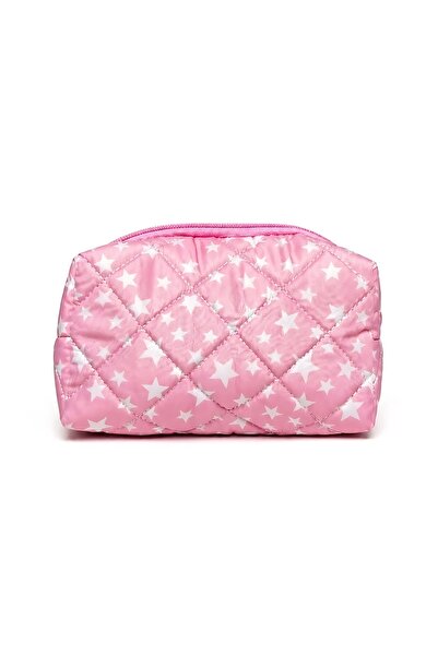 SHAKA Star Patterned Shk114 Quilted Zippered Makeup Bag