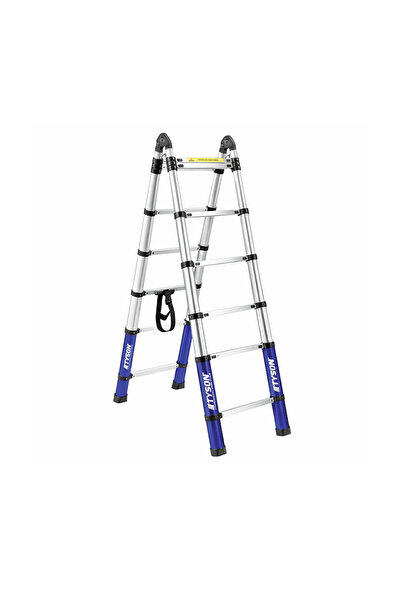 TYSON Pro Series Alüminyum Teleskopik Merdiven 440 cm 14 Basamaklı 150 Kg Kap...