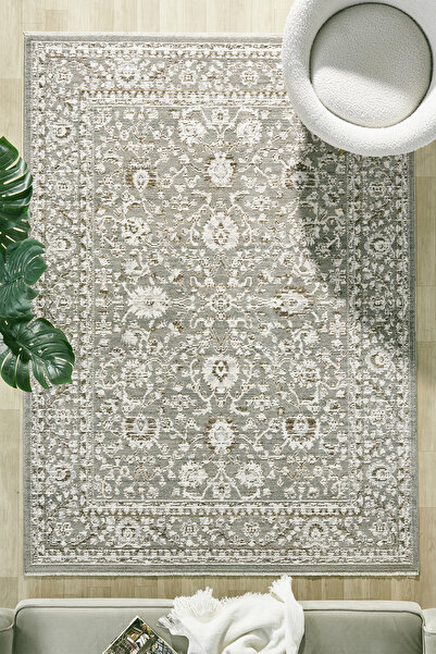 venucci home & living Aloria %100 Polyester Vintage Modern Dokuma Salon Oturm...