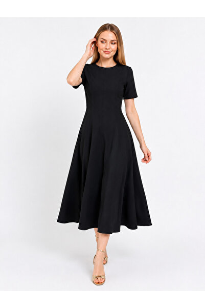 Rabona Fashion Rochie Midi Noir Atelier