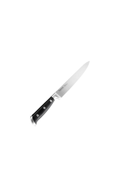 Fissman Cutit de bucatarie, Fissman, Otel, Maner ergonomic, 20 cm, 130g, Negr...