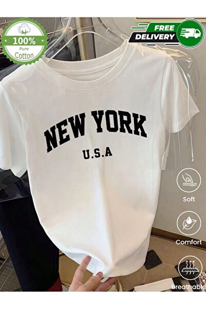 YHDZ 100% Cotton,women's Casual Cotton T-Shirt,Breathable Fabric, Machine Was...