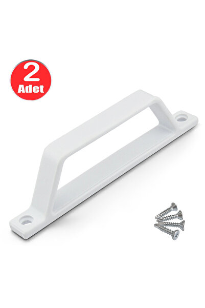 ALETÇANTAM White Fly Screen Door Handle 13cm Plastic Hand Grip Handle -2 Pieces