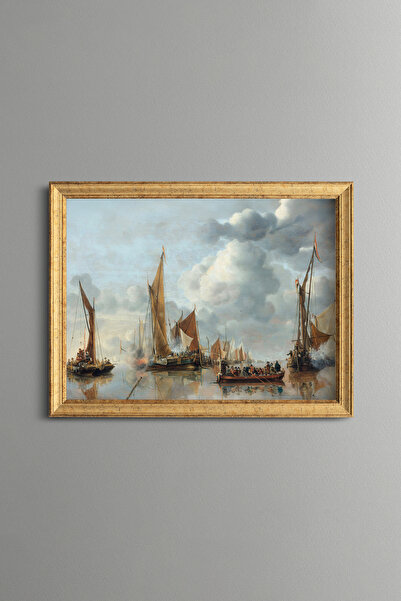 epiqart Sea Parade - Vintage Patterned Painting - Fine Model