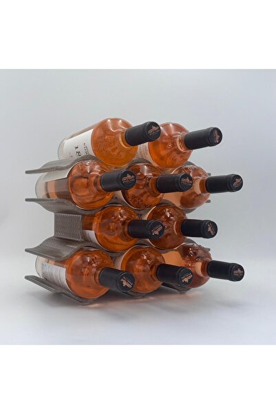 OEM "Kasane" 10-bottle wine rack - Modern design, translucent gray