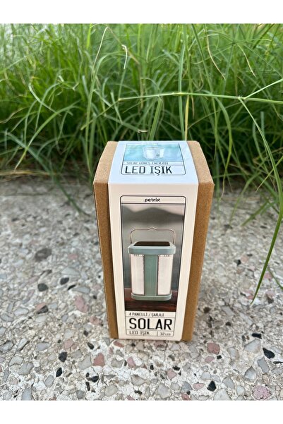 Petrix Solar Güneş Enerjili 4 Panelli Sarjlı Led Işık Kamp Lambası 12,5x7cm