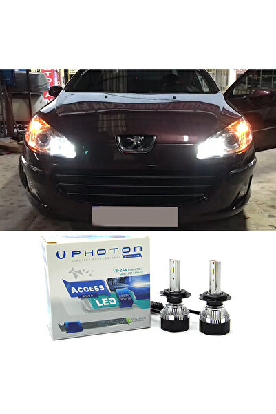 Photon Peugeot 407 Led Xenon Kısa Far Ampulü H1 Access Yeni Seri Beyaz
