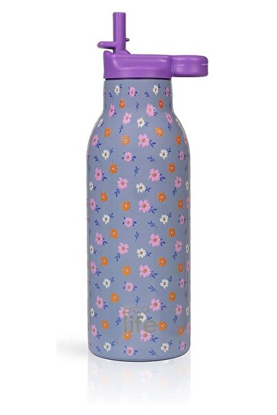Ecolife Μεταλλικό Θερμός Μπουκάλι Άνθος 550ml (33-BO-2214)