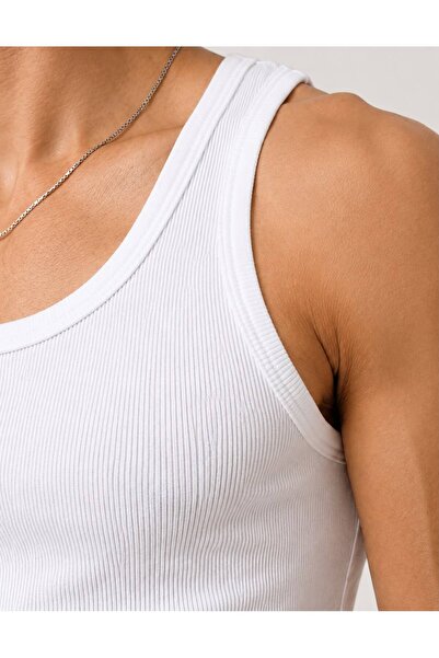 l l lona lucy Men's Ribbed Basic Undershirt Slim Fit Cotton Crew Neck