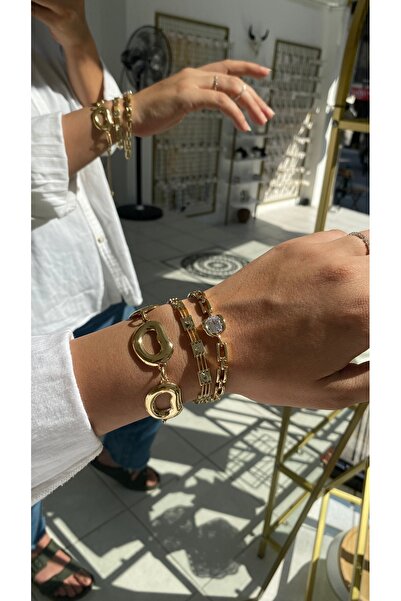GAMZE Steel Vintage Bracelet Set