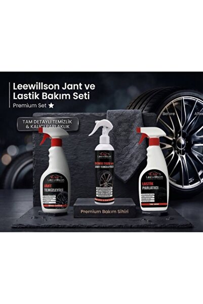LeeWillson Premium Jant Ve Lastik Bakım Seti - Demir Tozu Temizleyici + Jant ...