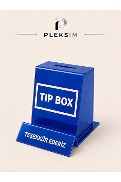 ulusoypleksi Tip Box Bahşiş Kutusu | Mavi Lacivert