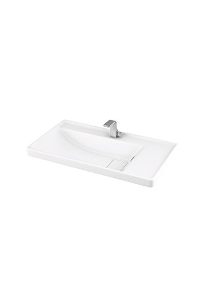 Karag QUATTRO 8080 Νιπτήρας Αναρτώμενος Λευκό Πορσελάνη 80x45x19cm