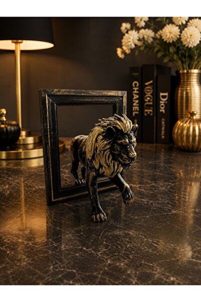 ersu store Aslan Soyut Sanat Heykeli Obje Dekoratif Ev Ofis Aksesuarı