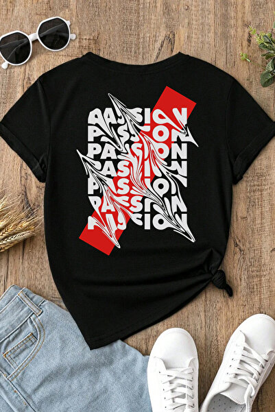 Spoyi Urban Passion dizajnirana 100% pamučna polu-oversize crna majica