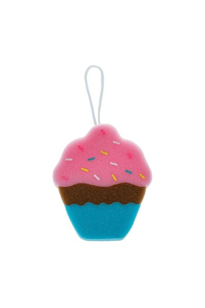 Jumbo Burete de Baie Cupcake 13x15cm | Burete de baie pentru dus Fibre sintet...