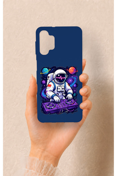 Vip Case Samsung A32 Compatible Astronaut Dj Patterned Silicone Case