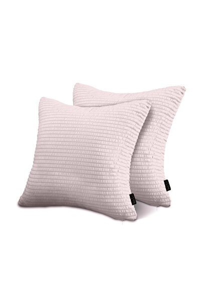 Siesta Zen Soft Filled Cushion with Seersucker Elegant Stripe Removeable Zipp...