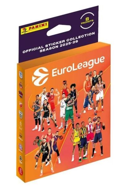 Panini Ευρωλιγκ 2026 Μίνι Αυτοκόλλητα Μπλίστερ (PA.BL.EL.026)