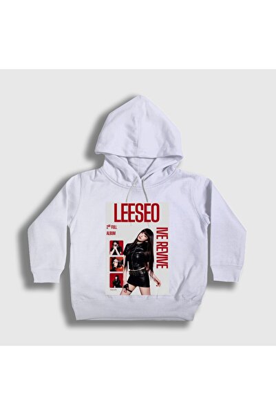 Presmono Unisex Kids White Leeseo Revive K-Pop Ive Hooded Sweatshirt 612667Tt