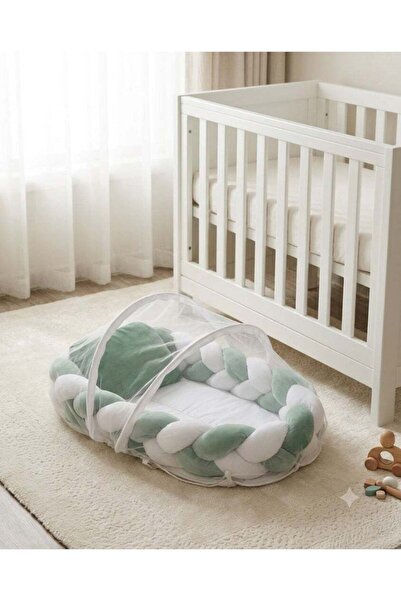 Star Kids Portable Newborn Bed with Comfortable Nest Design, Braided Barrier ...