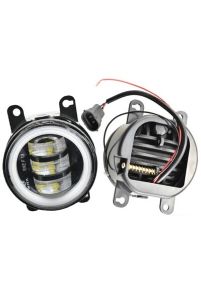 Xenon Bright Σετ 2 προβολέων LED ceata για Dacia, Renault, Nissan με angel ey...