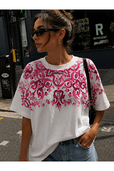 Jose Clothing Oversized Short-Sleeve Printed T-Shirt
