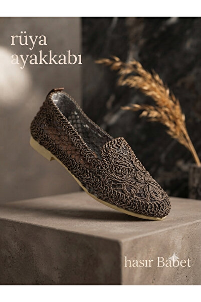 Rüya Ayakkabı The Summer Must-Have Straw Ballerinas (Brown)
