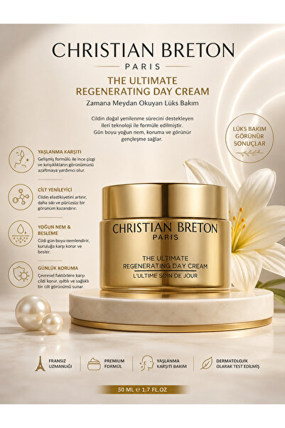Christian Breton Ultimate Day Cream 50 ml - Anti-Aging and Anti-Wrinkle Firmi...