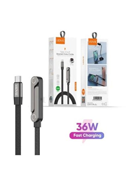 Vidvie 36W Type-C to iP Bracket Data Cable 1.5m (Black)
