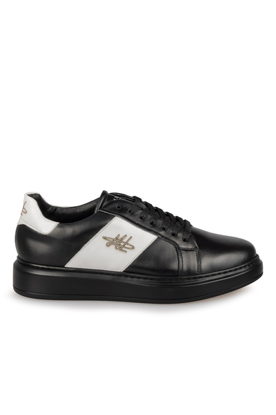 Mario Lavalle , pantofi casual bărbați model 102, piele naturală, Negrualbtal...