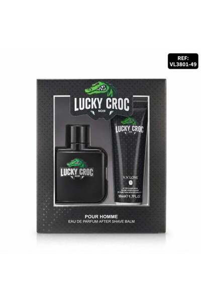LOVEME BEAUTY V.V.LOVE Lucky Croc Noir Eau de Parfum & After Shave Balm Gift ...